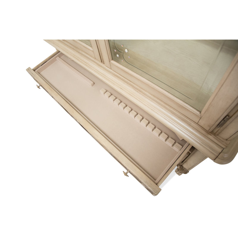 Lighted China Cabinet, Champagne