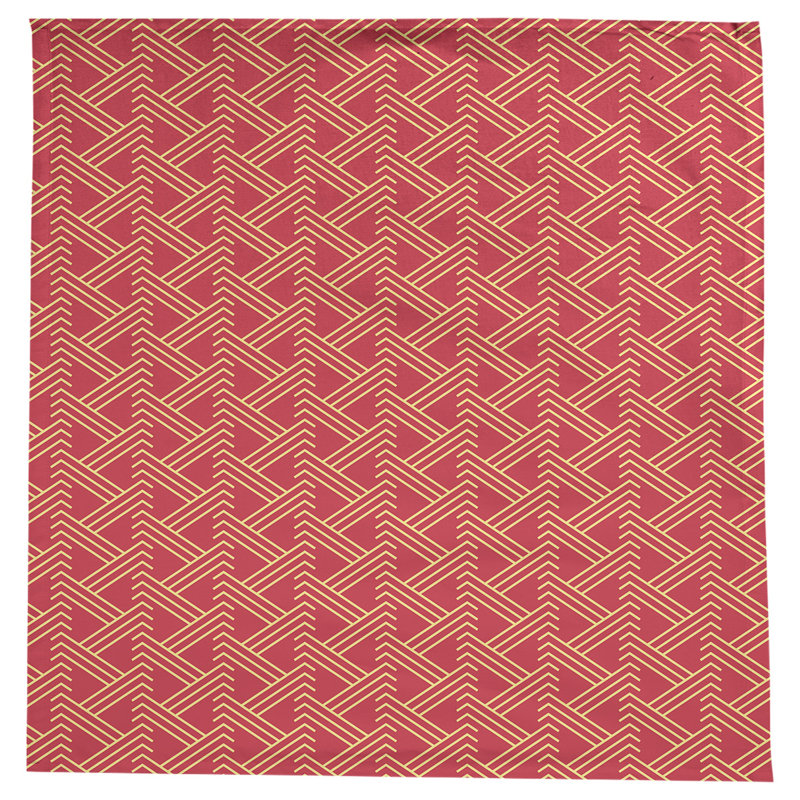 Classic Zig Zag Tablecloth, Red/Yellow