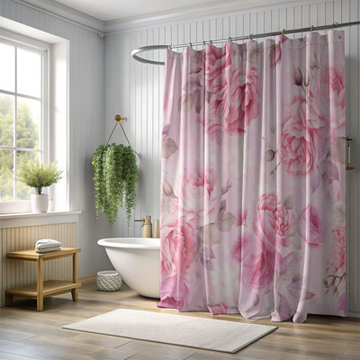 Shabby Rose - Premium Shower Curtain