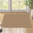 Machine Washable Cotton Area Rug with Non-Slip Backing， Tan/Brown-1340317807