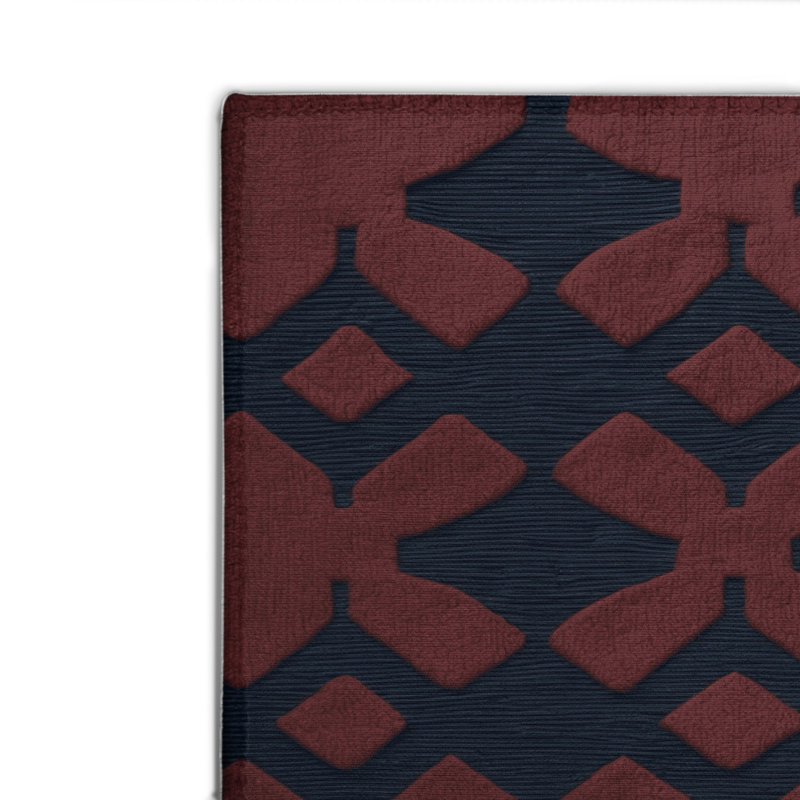 Tapis gris intérieur et extérieur Trellis, Rectangle 4pi x 6 pi
