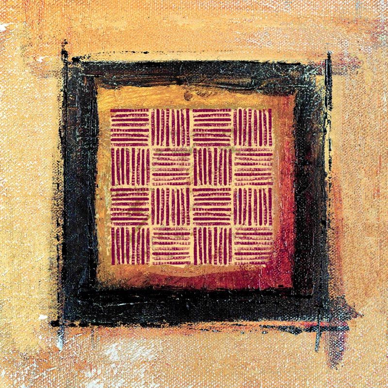 Quadrate 12 - peinture sur toile tendue, H 20 po x l 20 po