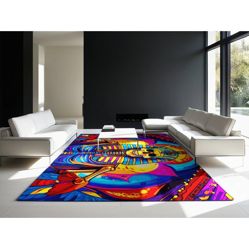 Surreal Glow Rug, Round 7'