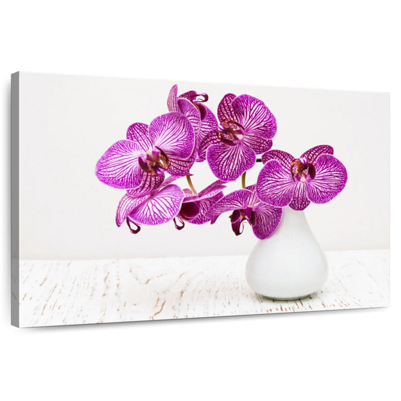 Orchids In A Vase, 8" H x 12" W