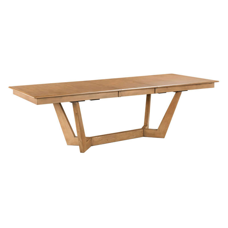80 Extendable Rectangular Trestle Dining Table, 30" H x 40" W x 80" D