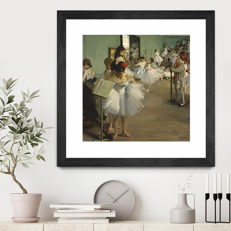 « the danse class » par edgar degas-cadre photo imprimé sur papier