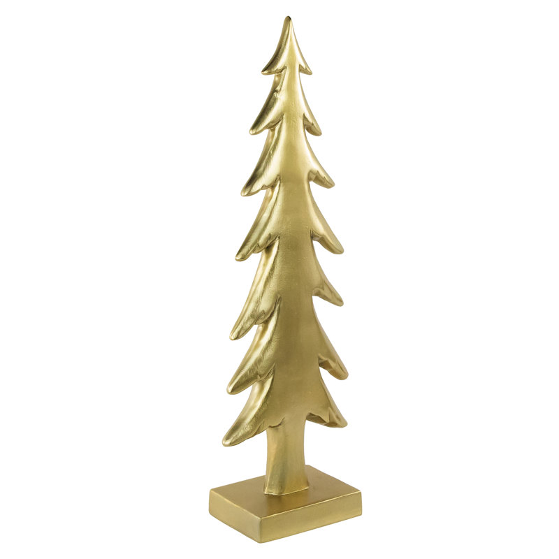 Décoration de table arbre de Noël doré 16 po