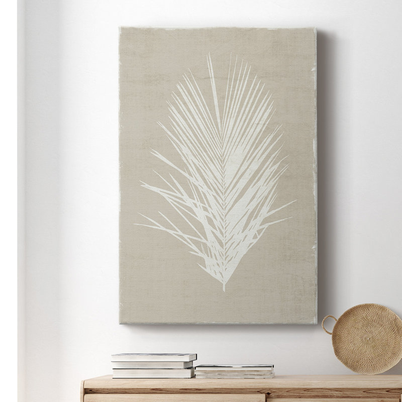 Palm Oasis II - Toile tendue avec châssis de qualité supérieure - prête à être accrochée, H 60 po x l 40 po