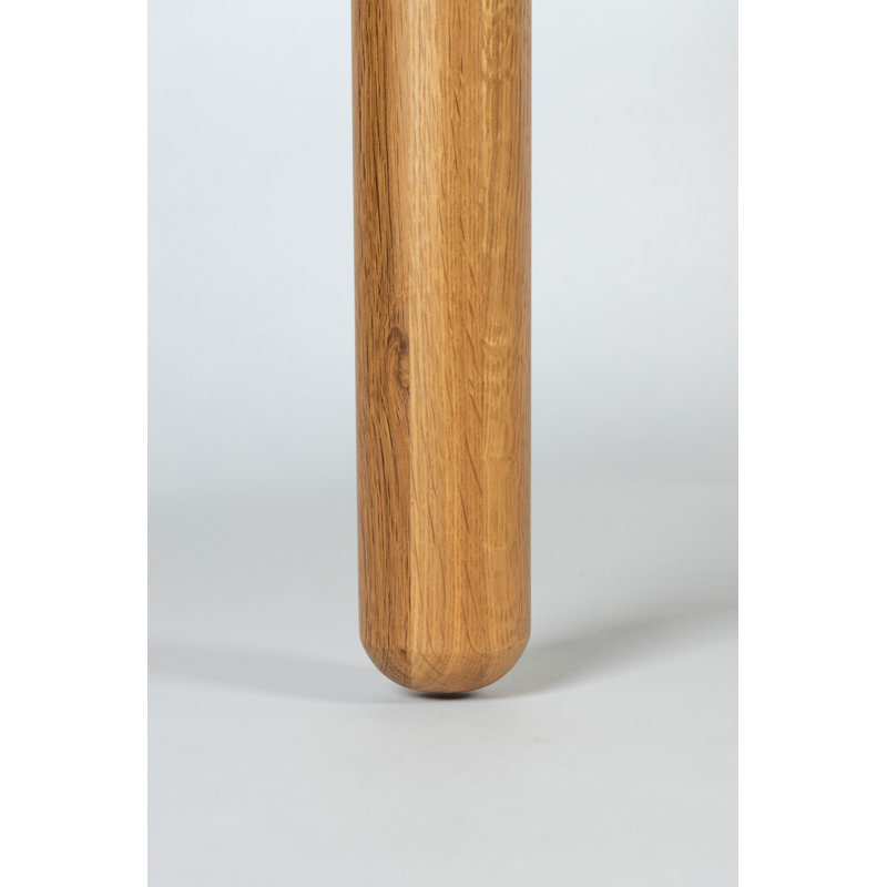 Storm Oak Round Solid Wood Dining Table