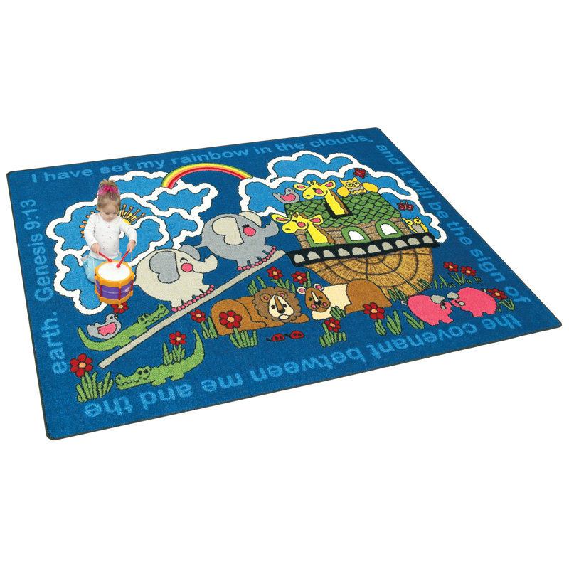 Tapis à arc-en-ciel Faith, Rectangle 7 pi 8 po x 10 pi 9 po