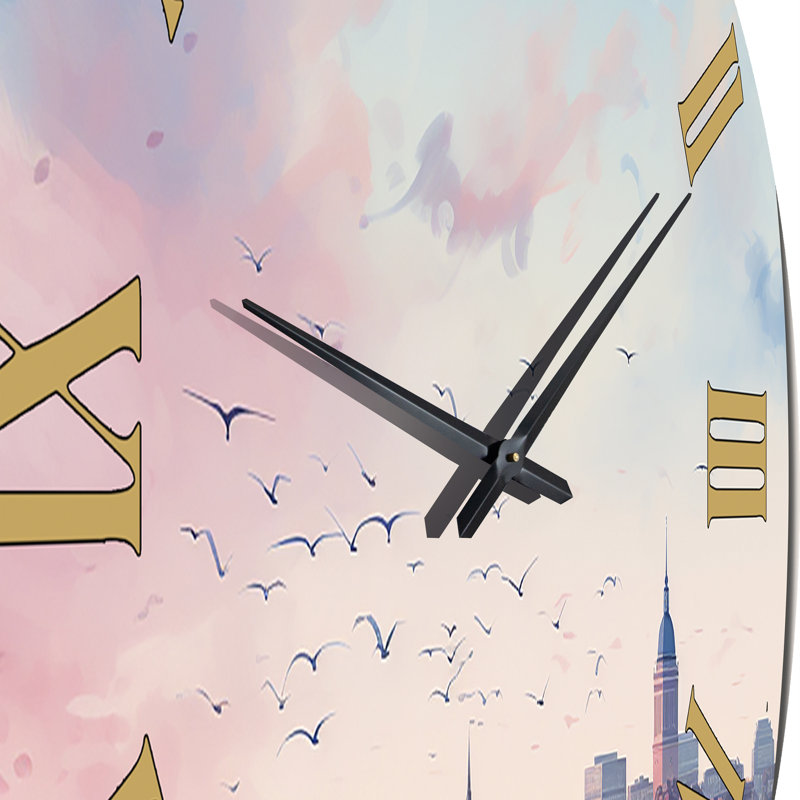 Horloge murale Boston City Skyline, Petit