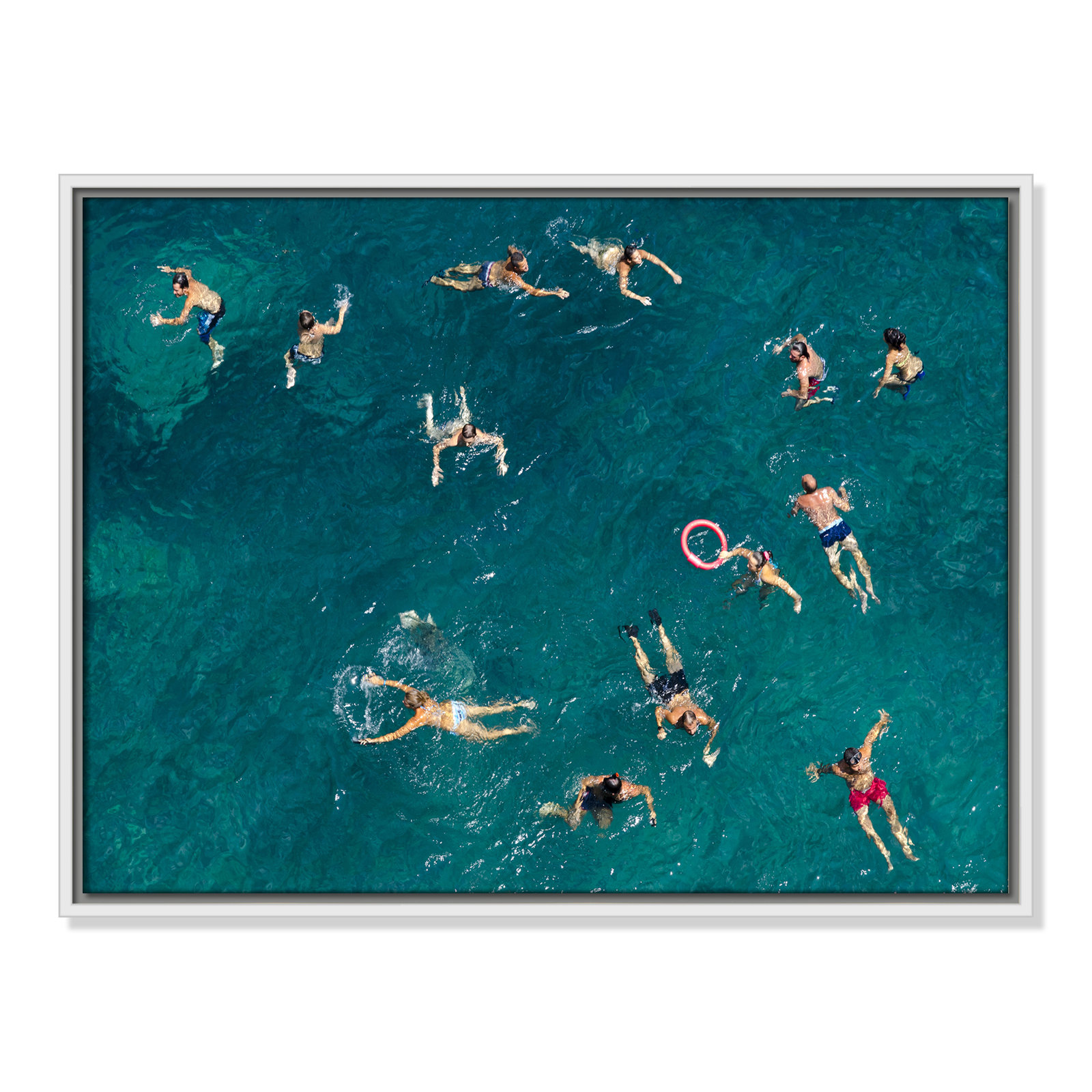 Tonti - Photograph Print, White Framed Canvas, 19.5" H x 25.5" W x 2" D