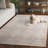 Dyce Ebony Hand Tufted Wool Cotton Geometric Rug in Beige/Ivory-751015040