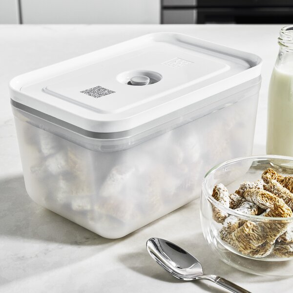 Fresh & Easy Glass Airtight Meal Prep 2.11 Qt Food Storage Container