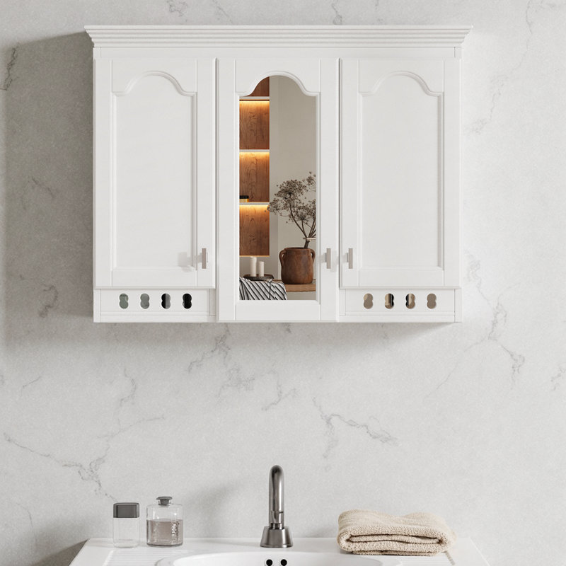 Armoire de rangement murale 35 po, White