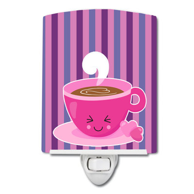 Éclairage de nuit en céramique latte