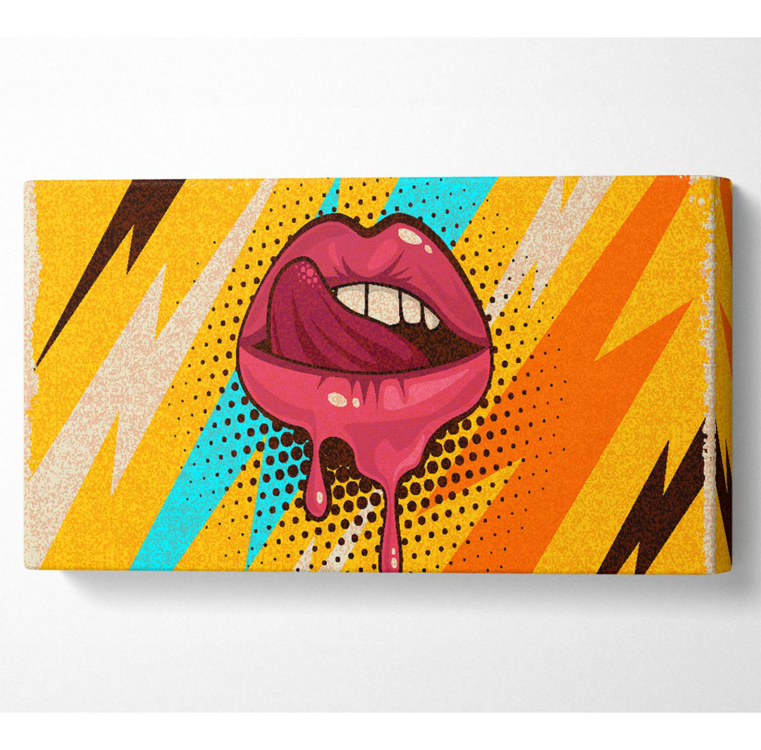 Lips Of Lightning - Panorama-Kunstdrucke auf Leinwand gerollt