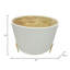 Table d'appoint en bois et verre avec design moderne et glamour rond-99378797-99378798