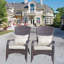 Chaise de patio avec coussins (coussin beige)