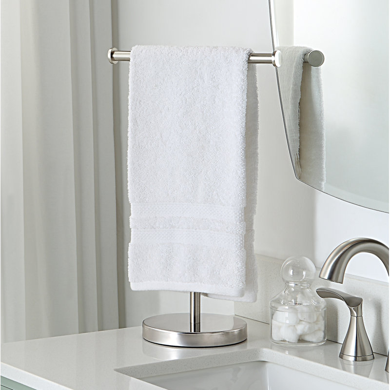 Satin Nickel Stainless Steel Countertop Hand Towel Rack