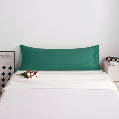 Housse de coussin en coton de qualité égyptienne, taie d'oreiller en satin de coton à densité de tissage 500 fils avec fermeture à enveloppe, 20 x 54 pouces - NTBAY