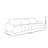 French-style Minimalist Three-person Sofa-110329140