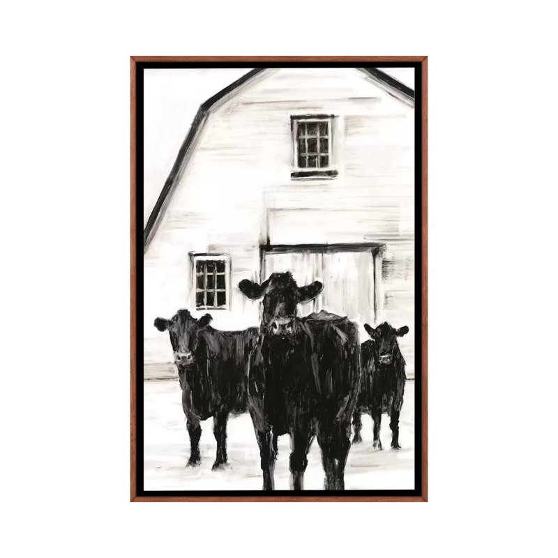 «Stand Around II» par Ethan Harper - reproduction d'art, Pas de tapis, H 48 po x l 32 po x P 1,5 po