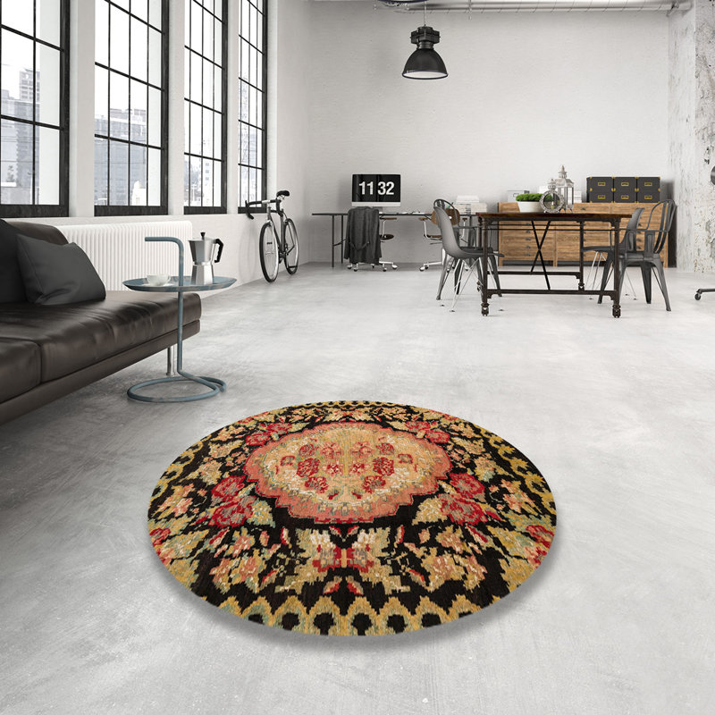 Tapis abstrait et moderne 5244, Rond 5 pi