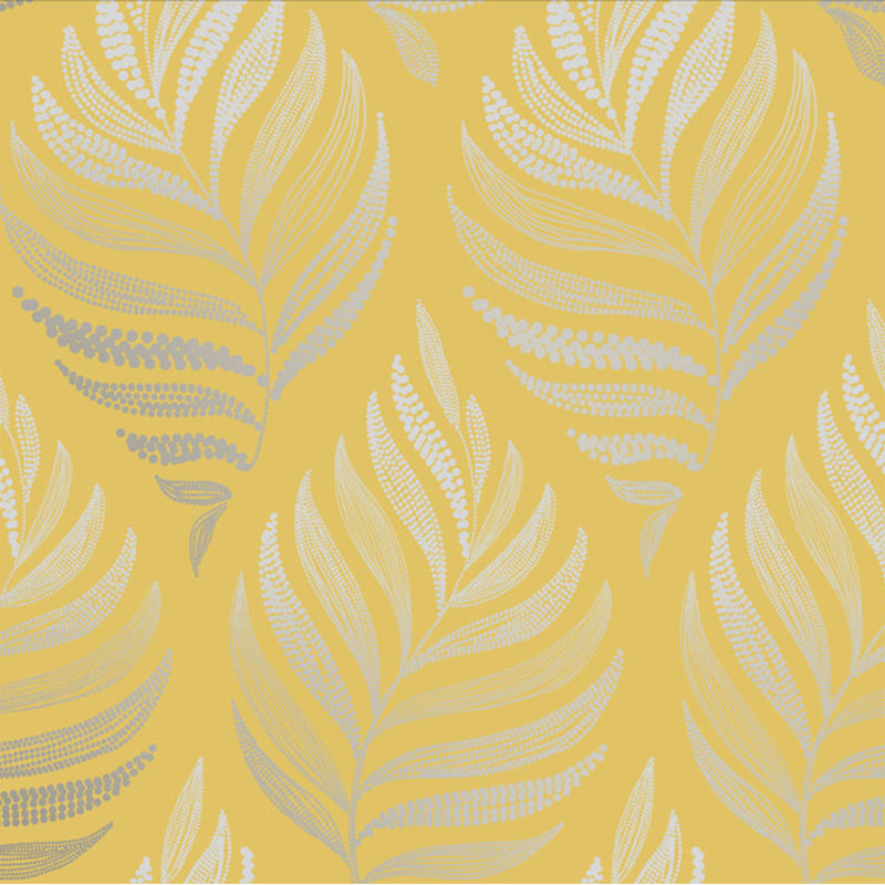 Botanica Floral Metallic Wallpaper Roll, Summer