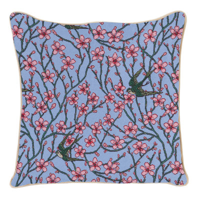 Housse de coussin - Blossom And Swallow