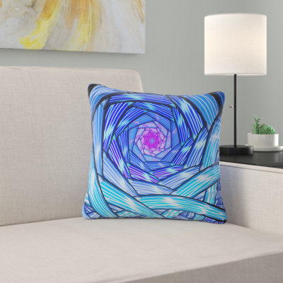  Coussin abstrait à motif fractal mystérieux et mystérieux