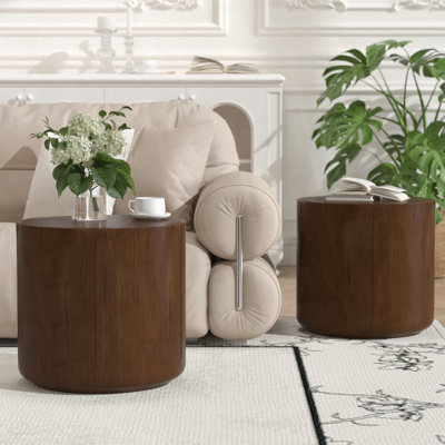 Table d'appoint ronde moderne pour l'intérieur et l'extérieur