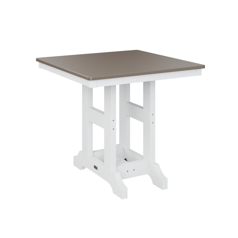 Table de salle à manger carrée 33 po Berlin Gardens Garden Classic, Vert, H 30,87 po x l 33 po x P 33 po