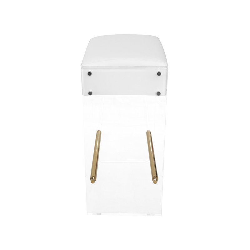 Indy 26" Counter Stool, Brass, White