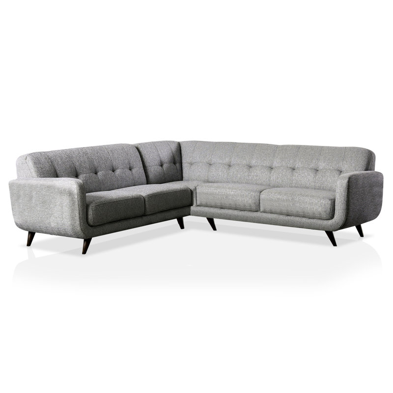 Jacquilynn Upholstered L-Shaped Sectional Symmetrical