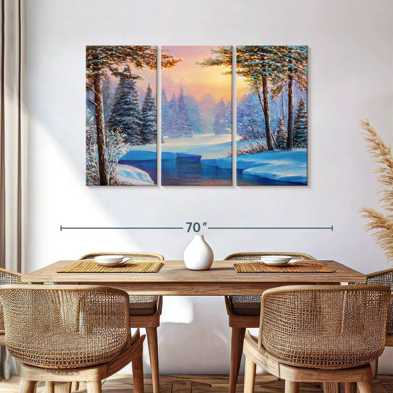 Alvord Winter River Landscape, 36" H x 57" W