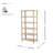 72"H x 34"W Lai 5-Tier Storage Bookcase-1422111368