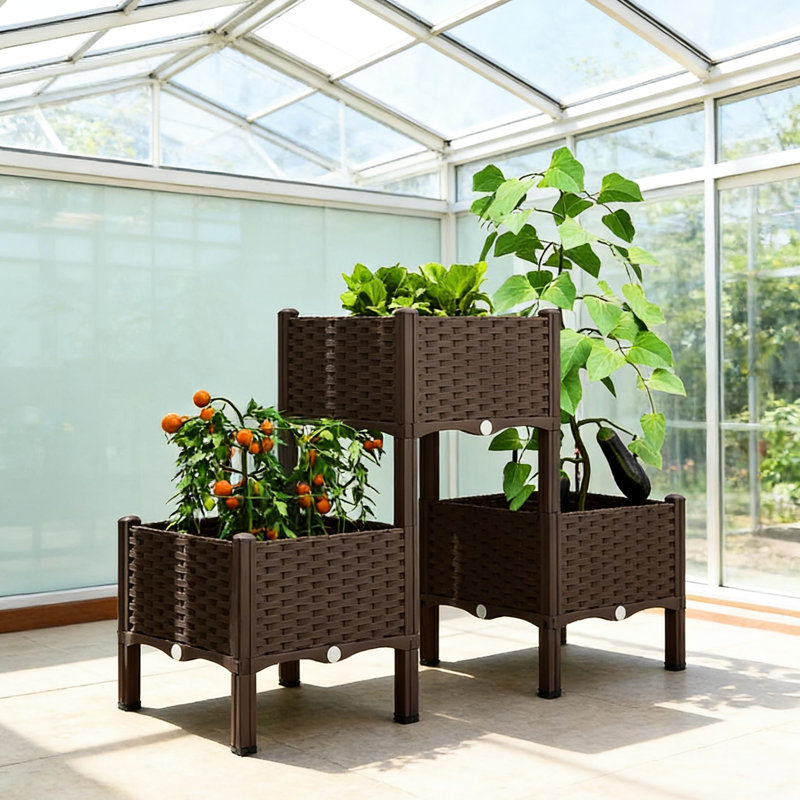Plastic Indoor / Outdoor Raised Garden Bed