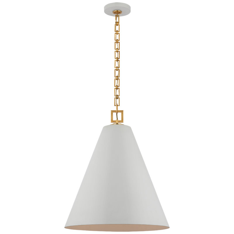 Theo 1 - Light Pendant, 26" H x 22" W x 22" D, Soft White, Soft White/Gild