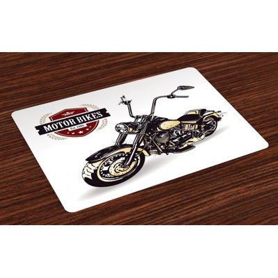 Joaquin Old Motorcycle Placemat