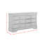 Commode double l 59 po Alencon