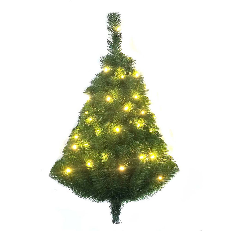 Sapin de Noël artificiel en pin vert 2,3 'avec 35 lumières blanches