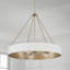 Lustre circulaire moderne en métal l 27,50 "x H 24,25"-100740024