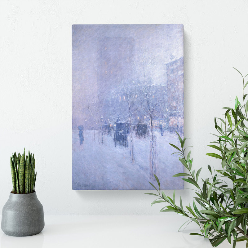 Late Afternoon In New York by Childe Hassam - Wrapped Canvas Painting, 50cm H x 35cm W x 3cm D