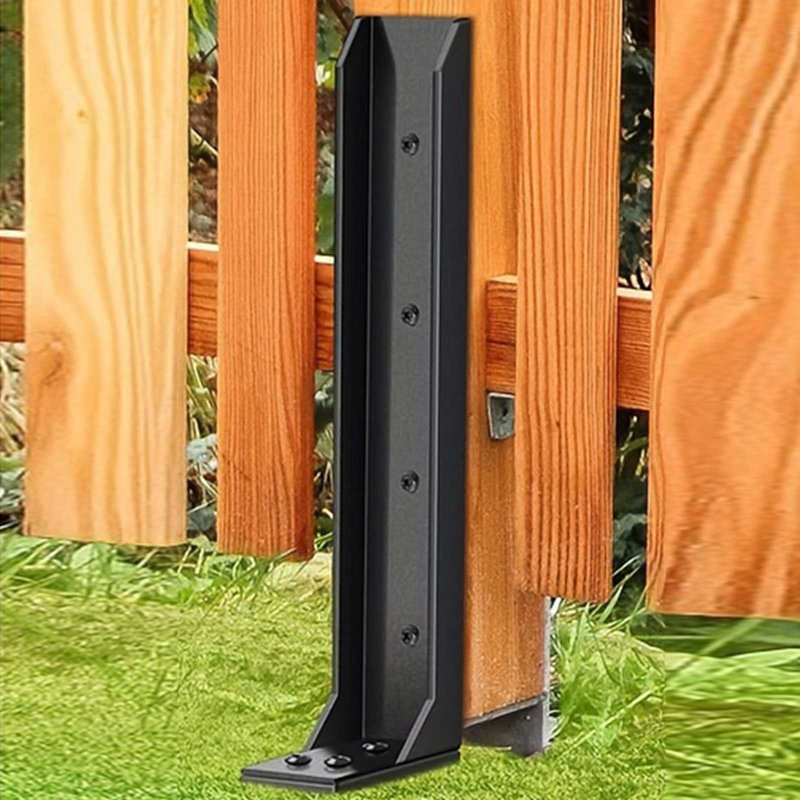 4 Pack Fence Post Repair Kit Fence Post Stakes for Tilted and Broken, 2 Pack