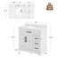 Auben 36" Bathroom Vanity With Engineered Marble Top-140624879