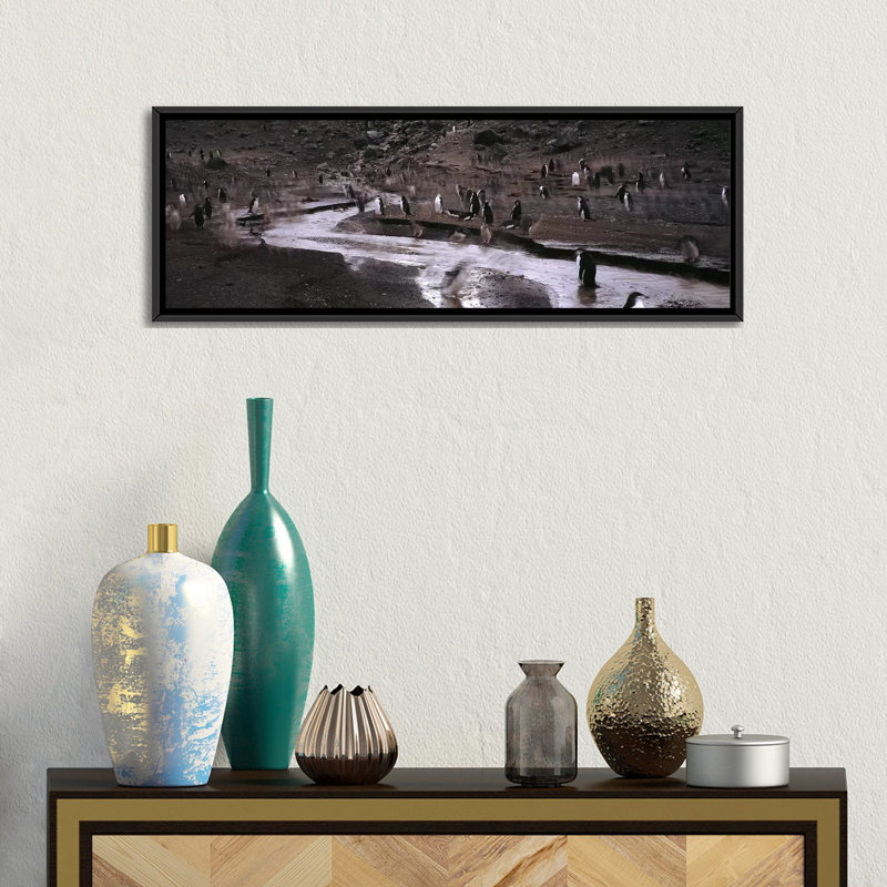 Reproduction de photo panoramique sur toile, H 12 po x l 36 po x P 1,5 po, Toile avec cadre noir