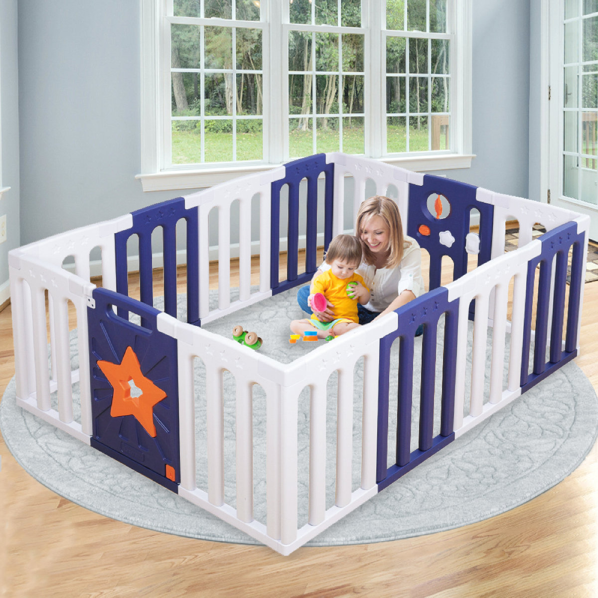 Toocapro 14 Panel Baby Playpen Kids Activity Centre Play Yard Safety
