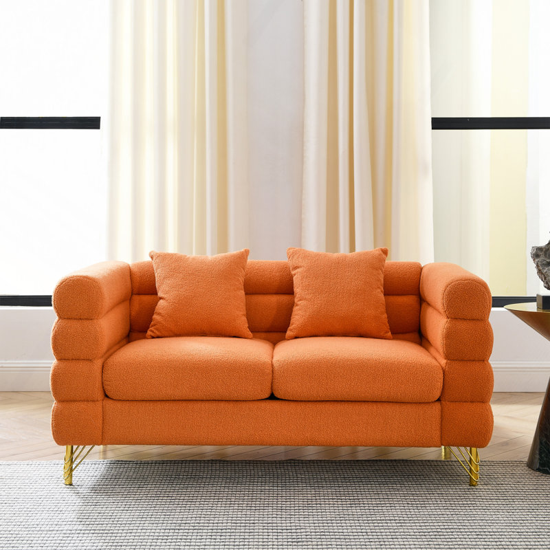 Canapé modulaire surdimensionné de 60 po à 2 places, canapé modulaire à assise profonde en tissu Comfort