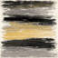 Tapis gris / noir / jaune en polyester tissé à plat Milosz-300533113